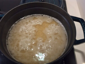 ストウブで炊く玄米！ビックリ炊き③