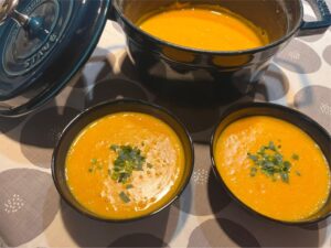 ストウブで作る！かぼちゃと豆乳のスープ