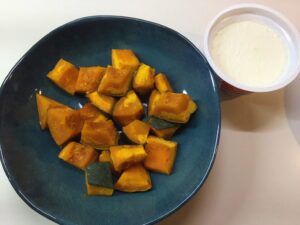 かぼちゃとカッテージチーズのサラダ