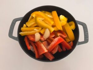 ストウブで作る!パプリカのポン酢マリネ②