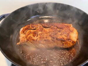ストウブで作る!ローストポーク③