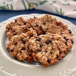 オートミールと米粉のチョコチップクッキー