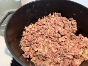 ストウブで作る！タコライス③