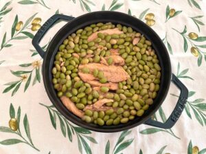 ストウブで作る!サバと枝豆の炊き込みご飯
