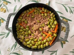 ストウブで作る！ツナと枝豆の炊き込みご飯